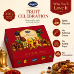 Sougat Fruit Celebration Gift Box | Freeze-Dried Fruits, Raisins & Premium Dates | 490 g